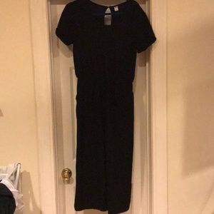 Old navy black cotton/ linen jumpsuit